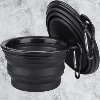 Gamelle pour Chien - SiliconeDogBowl™ - Noir
